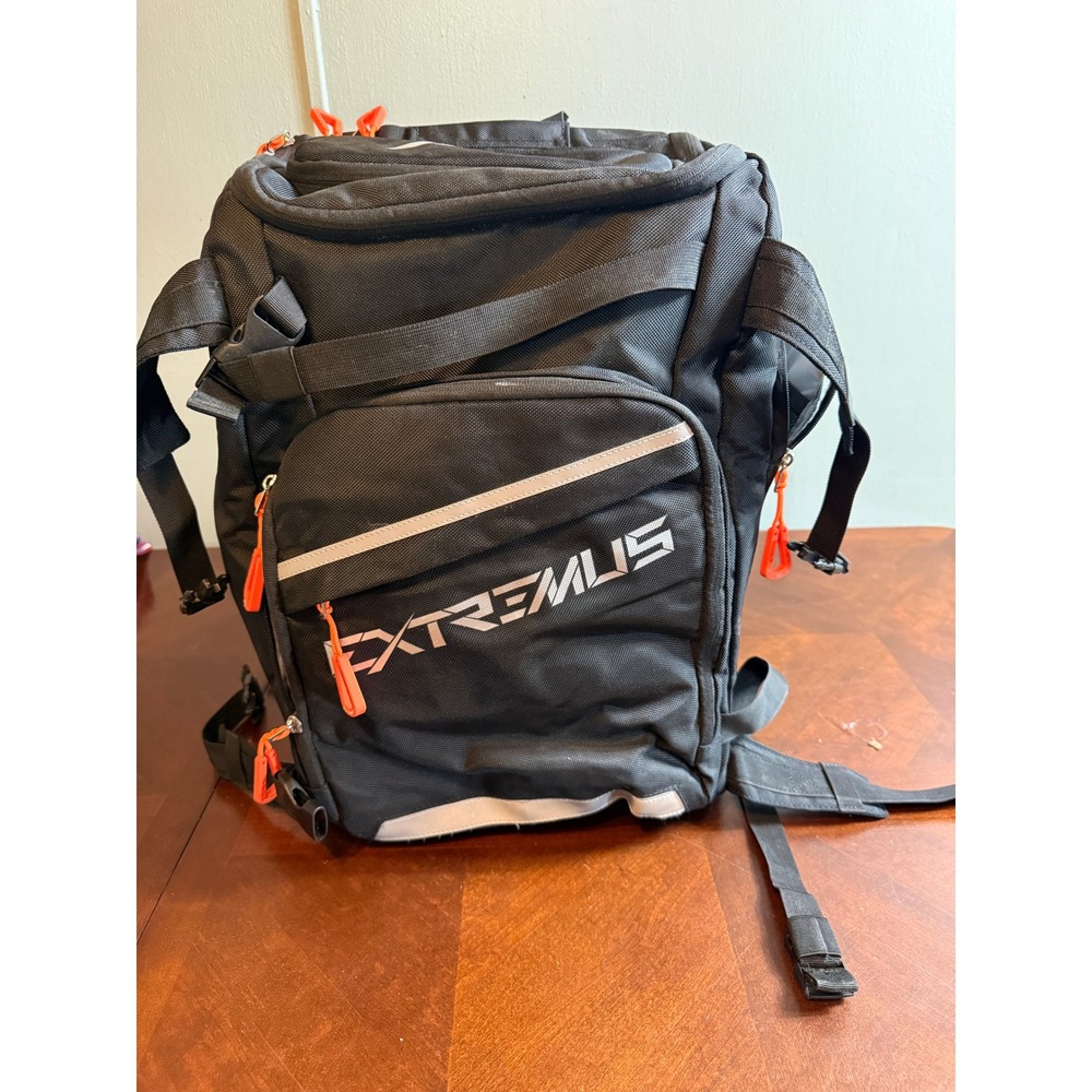 Extremus Fishing Tackle Backpack Black Orange Outdoor Gear Bag Large